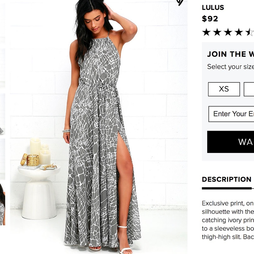 Lulu’s Marble Mood Maxi Dress